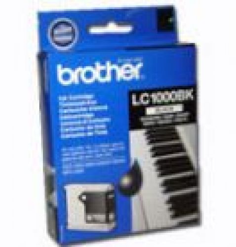 BROTHER Cartucho de tinta preto MFC/DCP-130C/240C/440CN/560CN/750CW, . 500 pag. , Brother , BROLC1000BK , 4977766643870